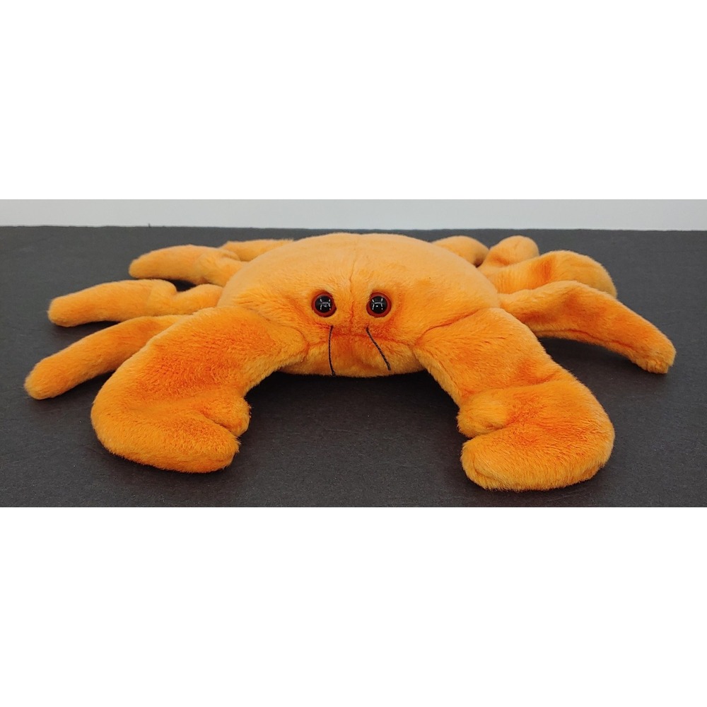 Ty Beanie Baby Buddy Digger Orange Crab 9'' Plush Stuffed Animal Vintage 1999